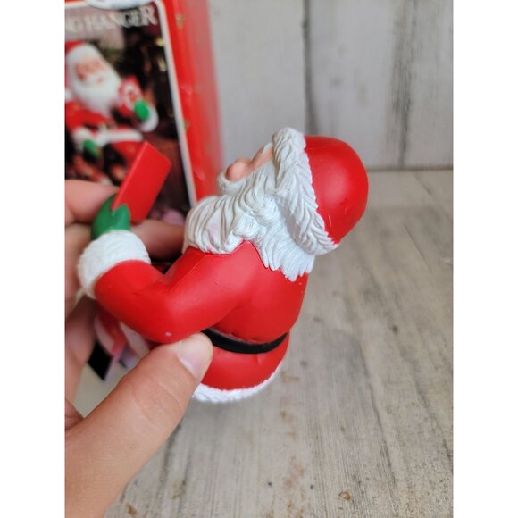 Vintage Santa Claus teddy bear stocking holder home decor unique - Picture 8 of 9